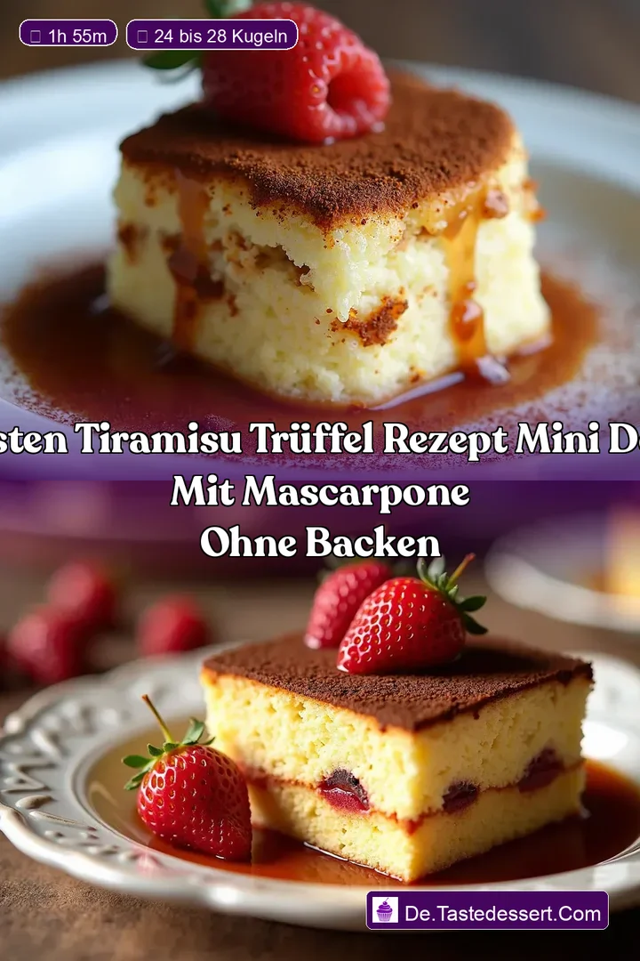 Die Besten Tiramisu Tr&uuml;ffel Rezept Mini Desserts mit Mascarpone ohne Backen