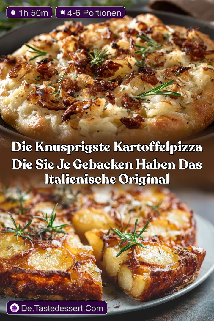 Die Knusprigste Kartoffelpizza die Sie je gebacken haben Das italienische Original