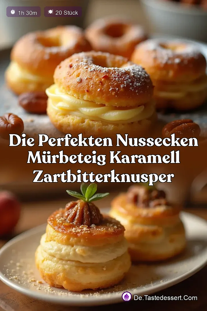 Die Perfekten Nussecken M&uuml;rbeteig Karamell ZartbitterKnusper