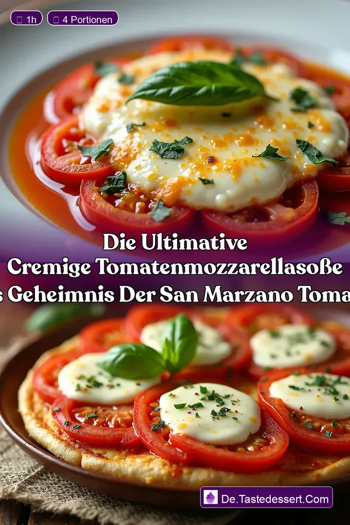 Die Ultimative Cremige TomatenMozzarellaSo&szlig;e Das Geheimnis der San Marzano Tomaten