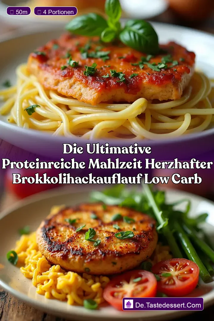 Die ultimative proteinreiche Mahlzeit Herzhafter BrokkoliHackAuflauf Low Carb