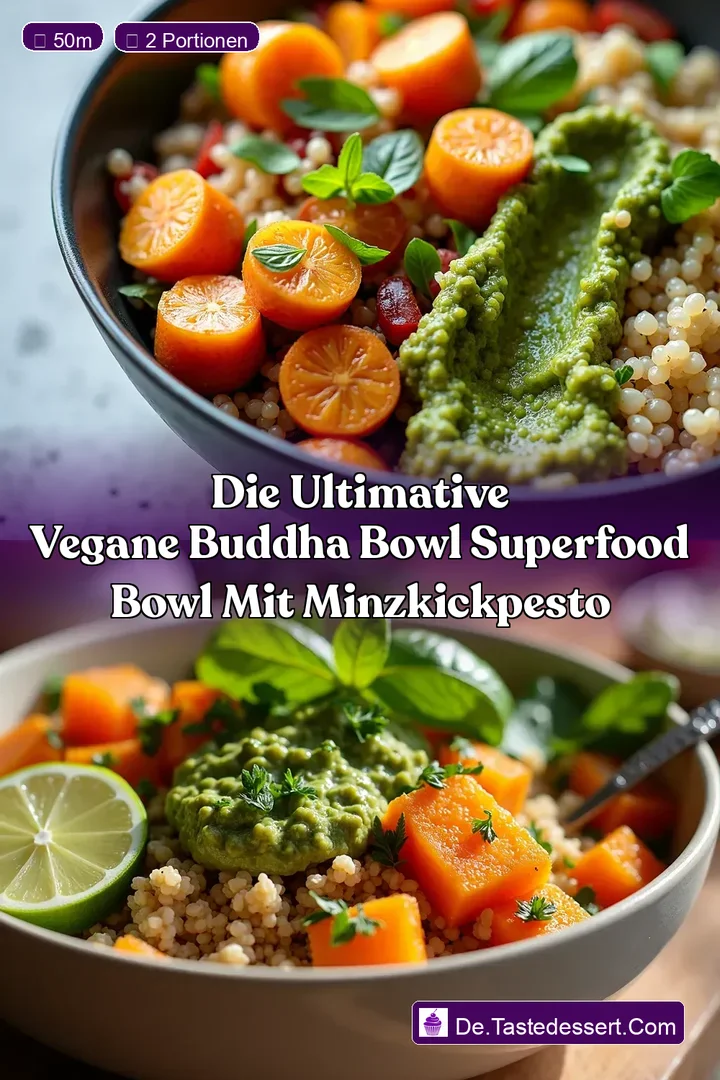 Die Ultimative Vegane Buddha Bowl Superfood Bowl mit MinzKickPesto