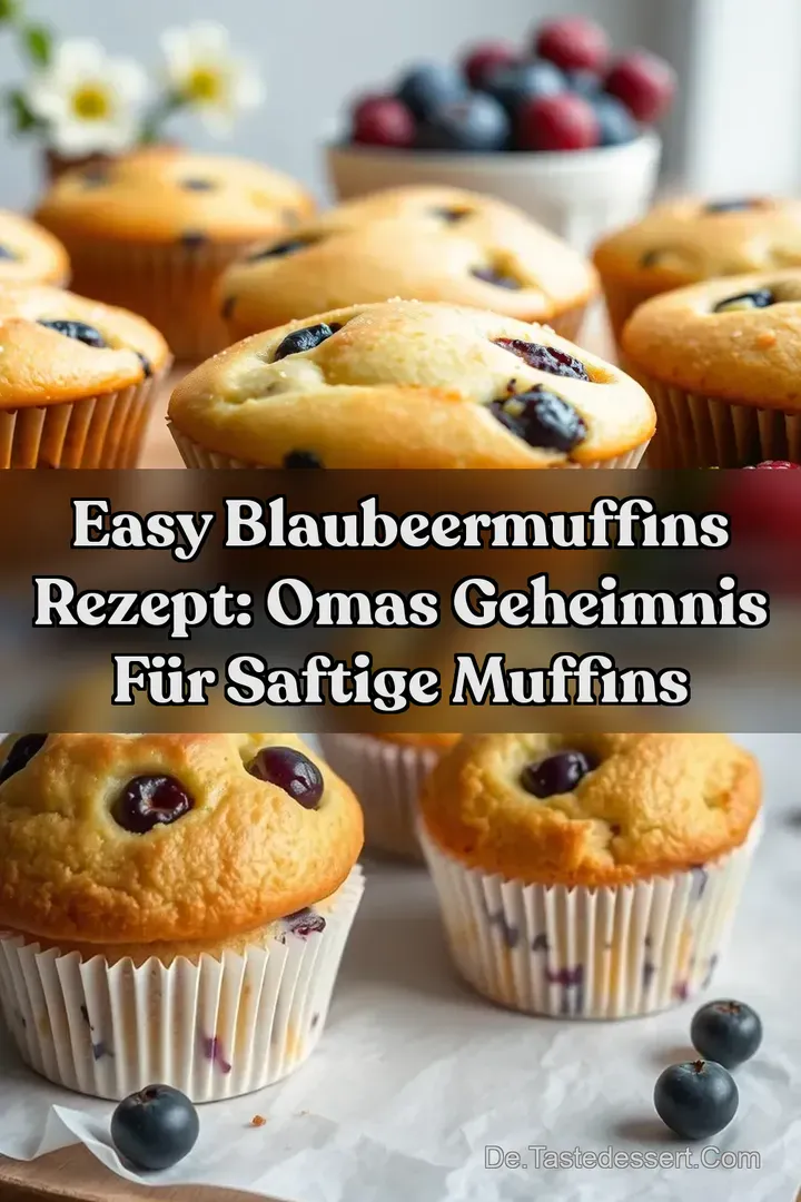 Easy Blaubeermuffins Rezept: Omas Geheimnis für Saftige Muffins
