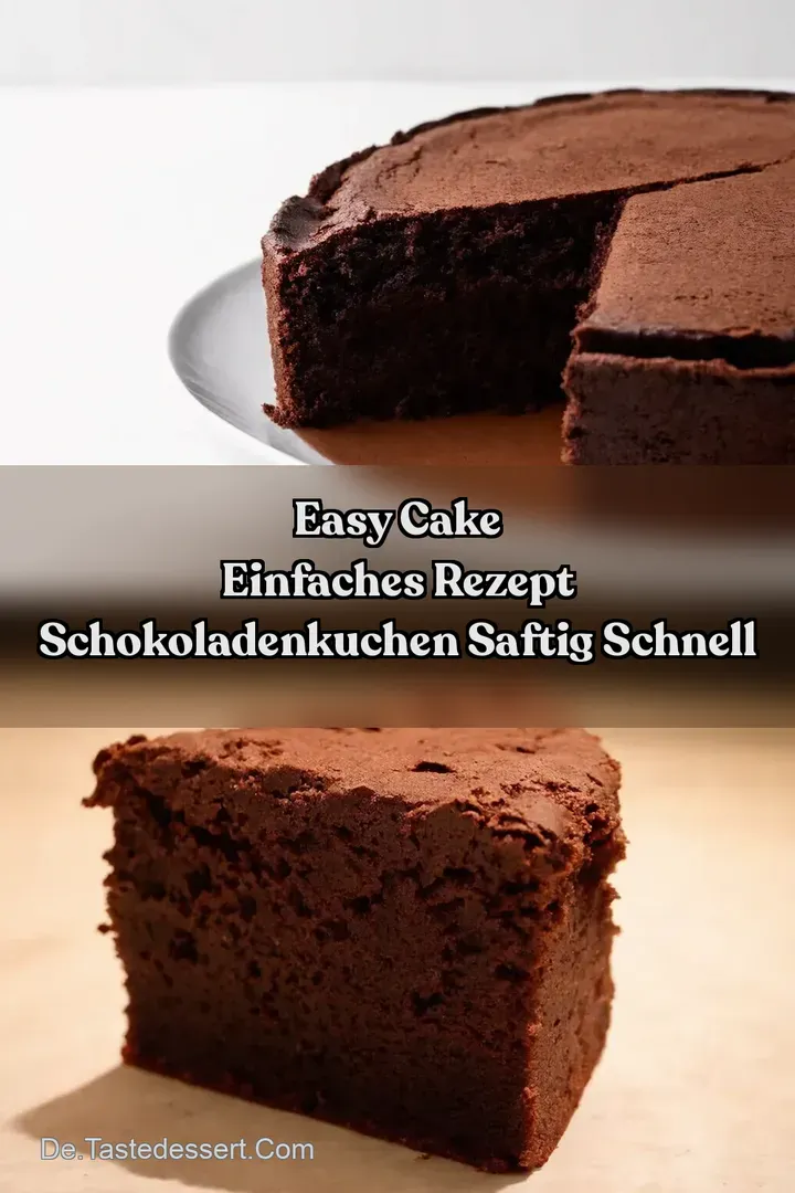 Easy Cake Einfaches Rezept Schokoladenkuchen Saftig Schnell