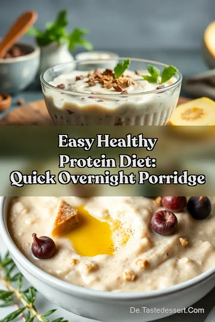 Easy Healthy Protein Diet: Quick Overnight Porridge