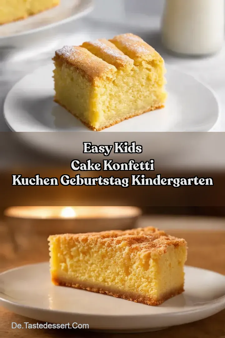 Easy Kids Cake Konfetti Kuchen Geburtstag Kindergarten
