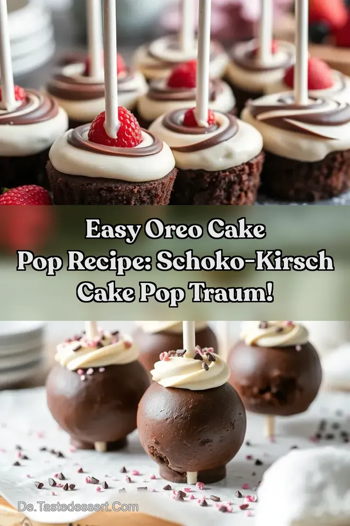 Easy Oreo Cake Pop Recipe: Schoko-Kirsch Cake Pop Traum!