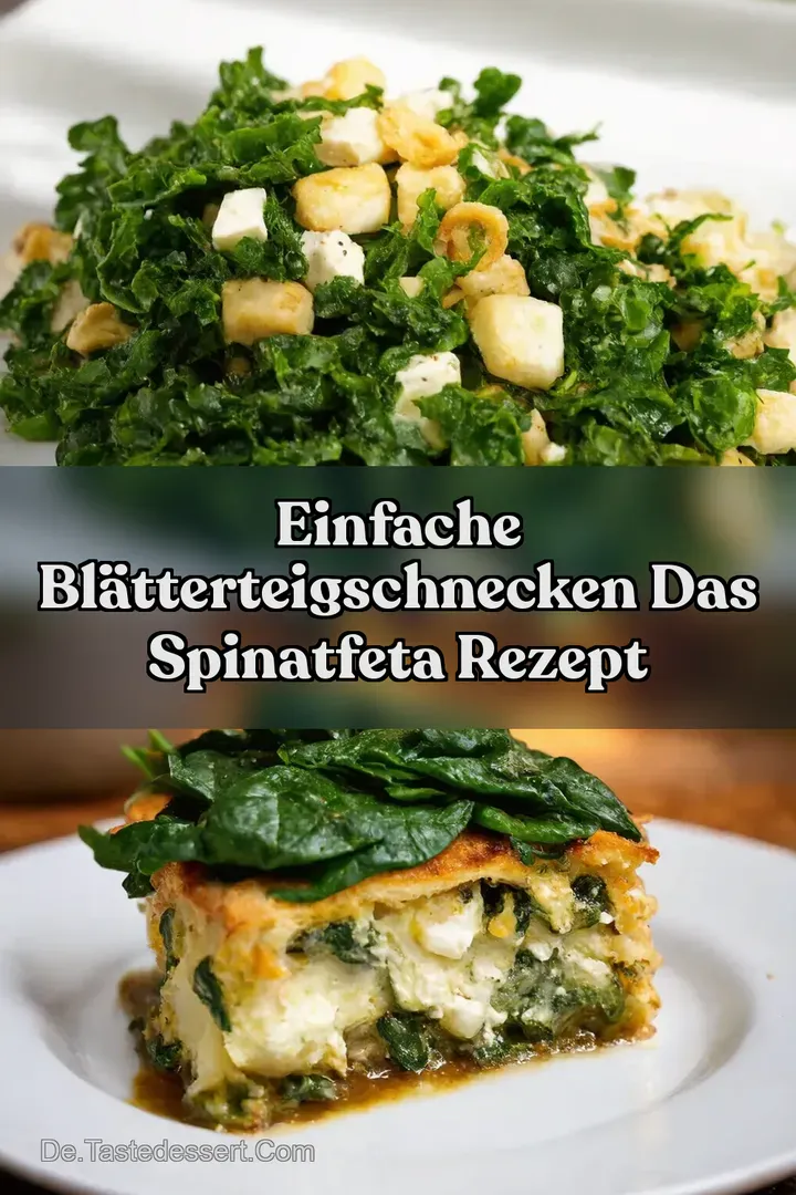 Einfache Bl&auml;tterteigschnecken Das SpinatFeta Rezept