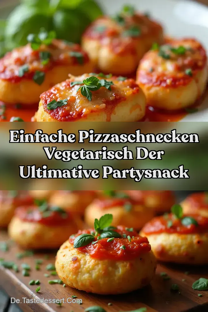 Einfache Pizzaschnecken Vegetarisch Der ultimative PartySnack