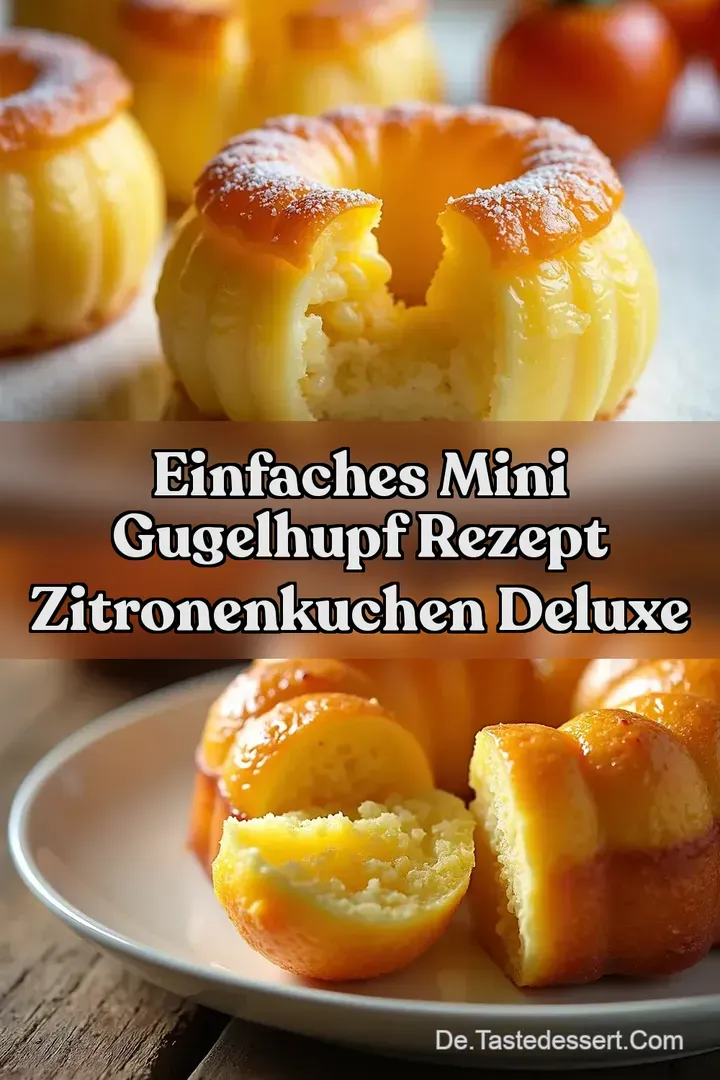Einfaches Mini Gugelhupf Rezept Zitronenkuchen Deluxe