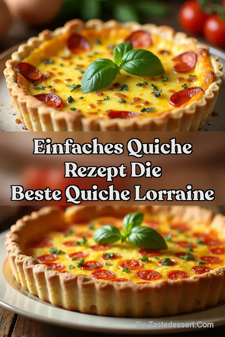 Einfaches Quiche Rezept Die beste Quiche Lorraine