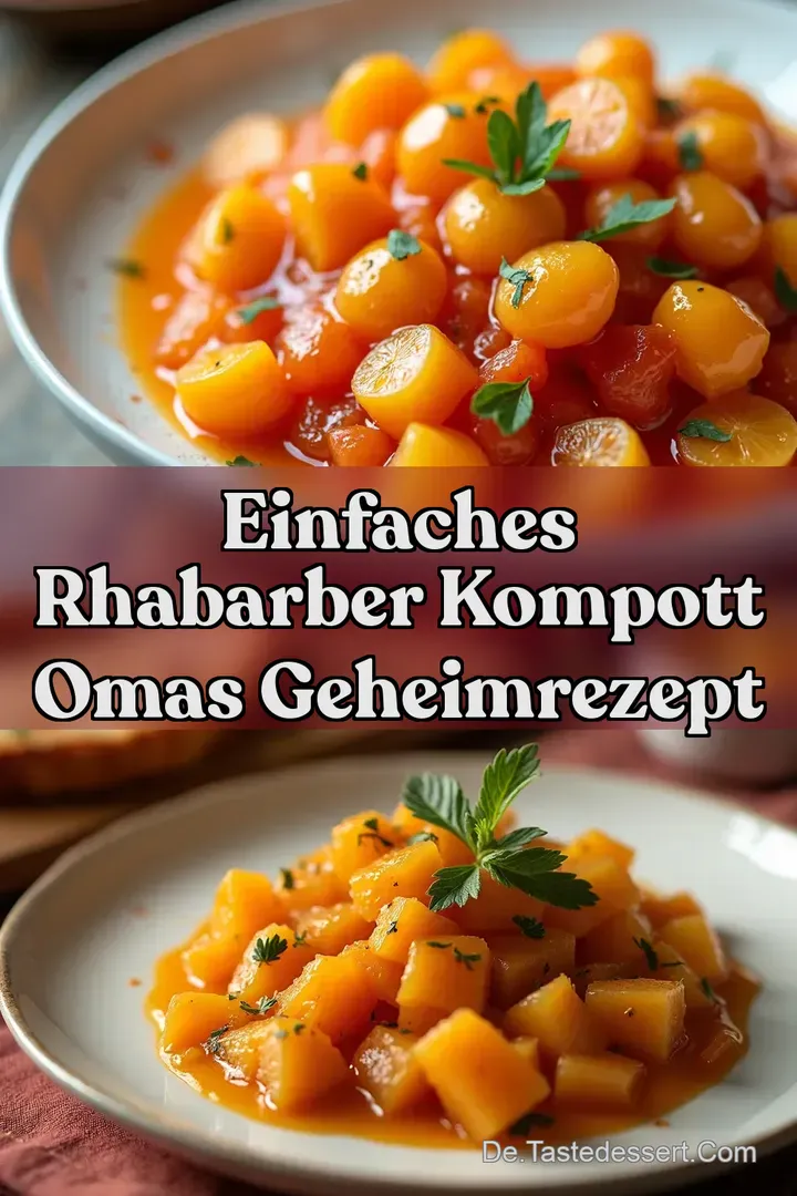 Einfaches Rhabarber Kompott Omas Geheimrezept