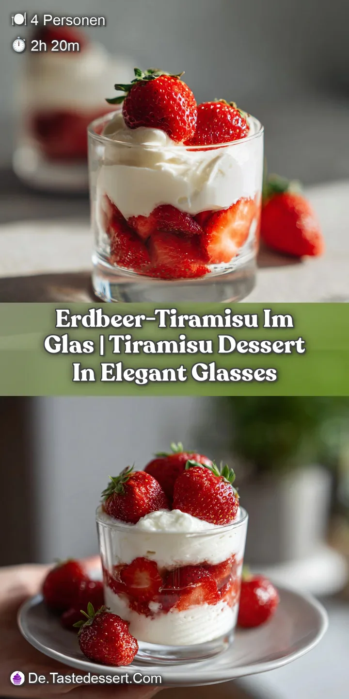 Close-up of a velvet cream layer topped with a juicy red strawberry slice and a dusting of dark chocolate powder