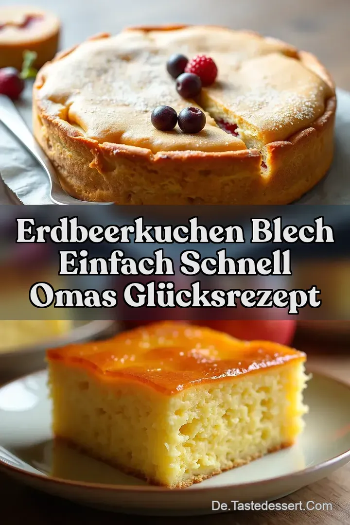 Erdbeerkuchen Blech Einfach Schnell Omas Gl&uuml;cksrezept