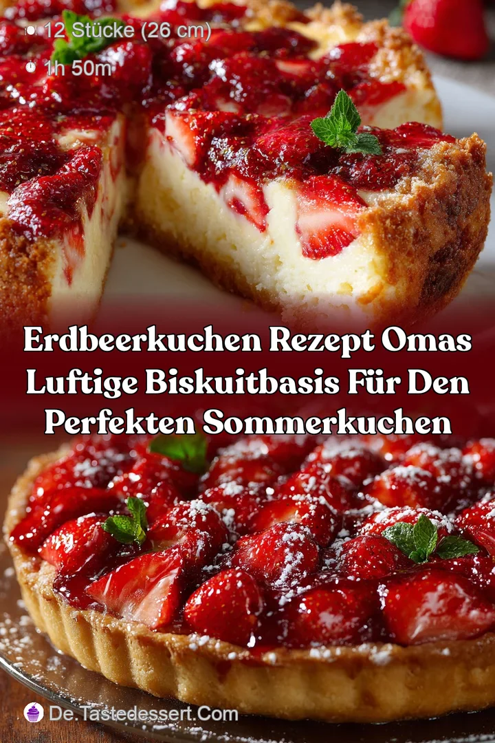 Erdbeerkuchen Rezept Omas luftige BiskuitBasis f&uuml;r den perfekten Sommerkuchen