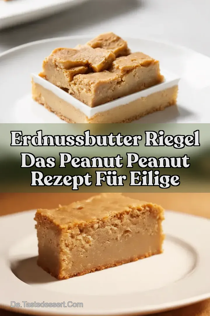 Erdnussbutter Riegel Das Peanut Peanut Rezept f&uuml;r Eilige