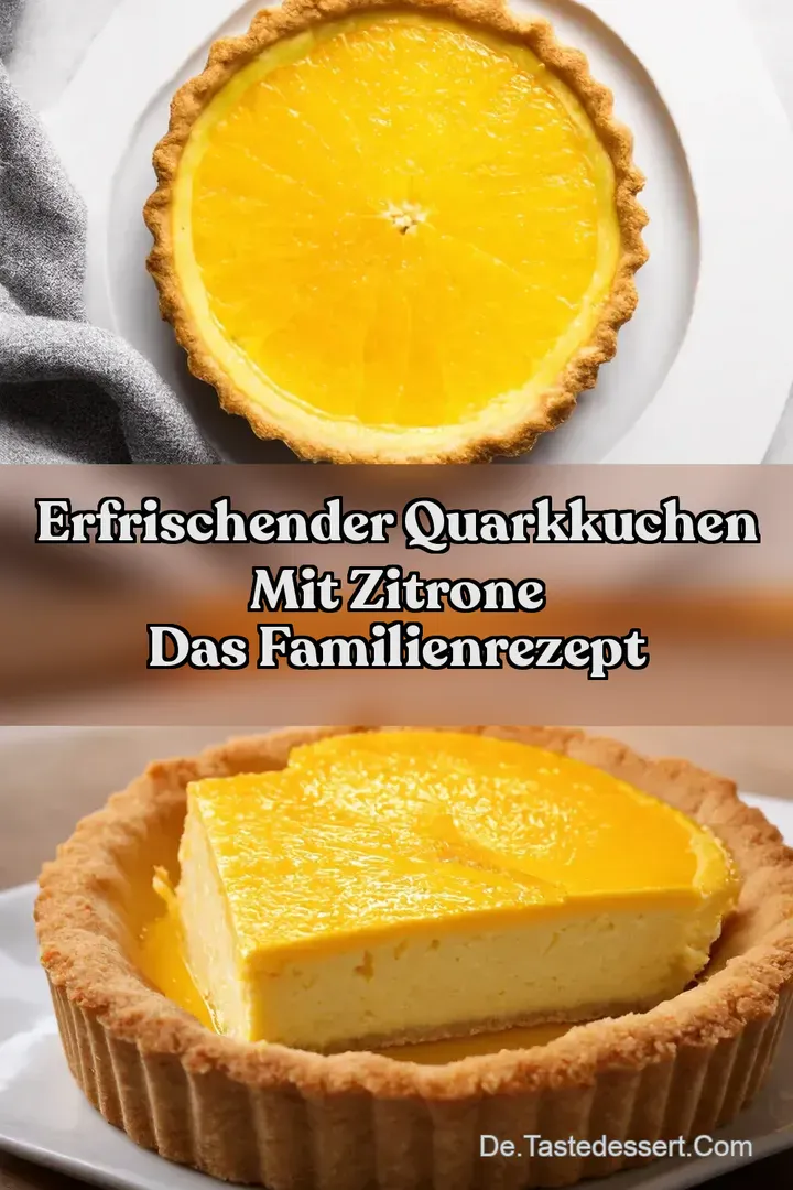 Erfrischender Quarkkuchen mit Zitrone Das Familienrezept