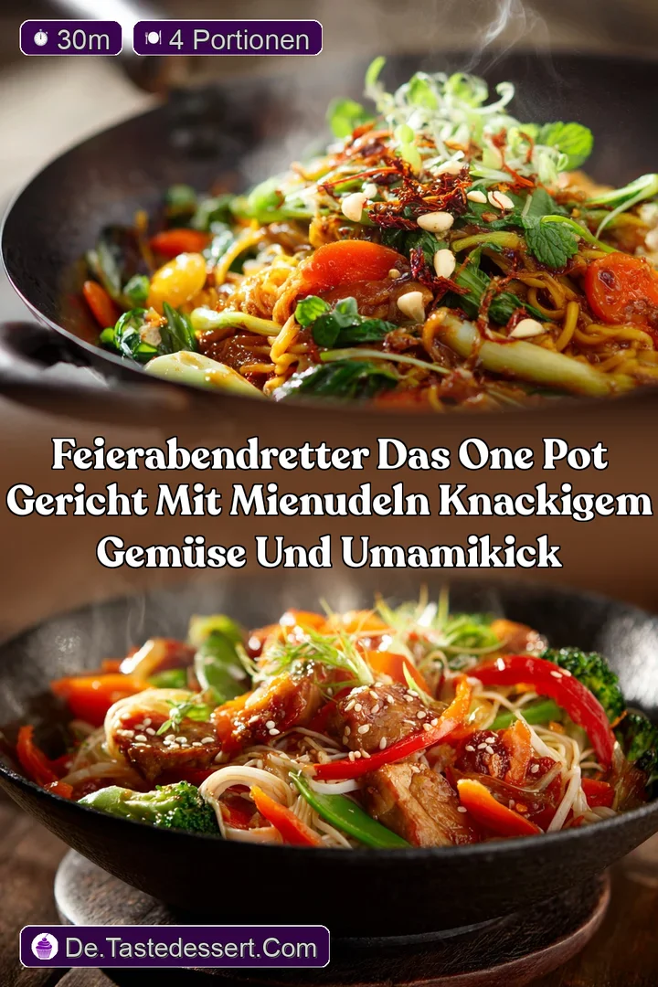 FeierabendRetter Das One Pot Gericht mit MieNudeln knackigem Gem&uuml;se und UmamiKick