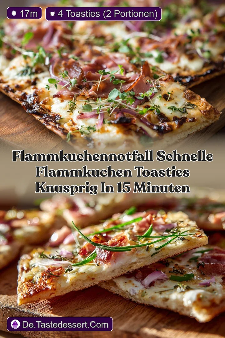 FlammkuchenNotfall Schnelle Flammkuchen Toasties knusprig in 15 Minuten