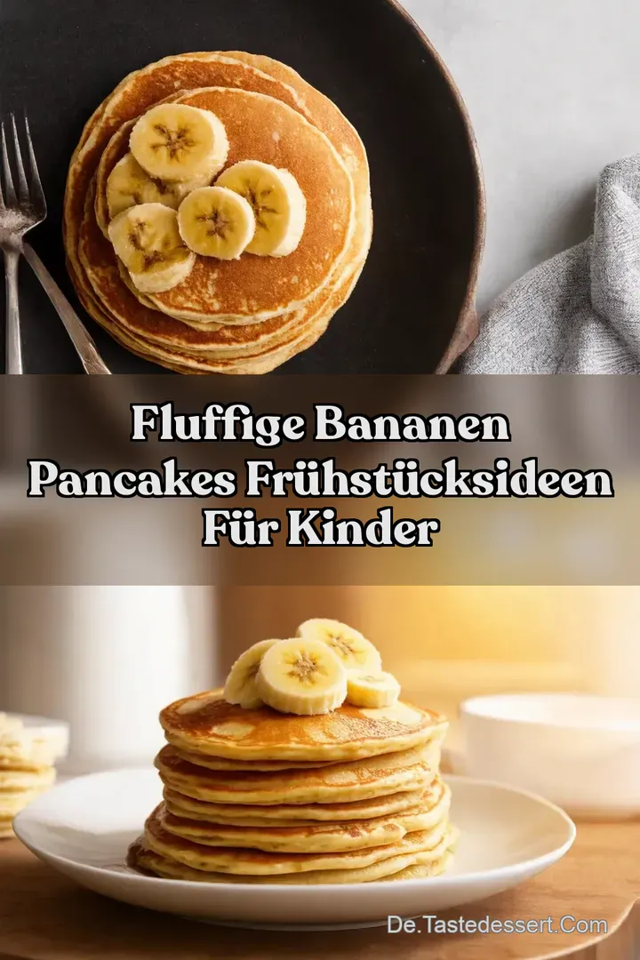 Fluffige Bananen Pancakes Fr&uuml;hst&uuml;cksideen f&uuml;r Kinder