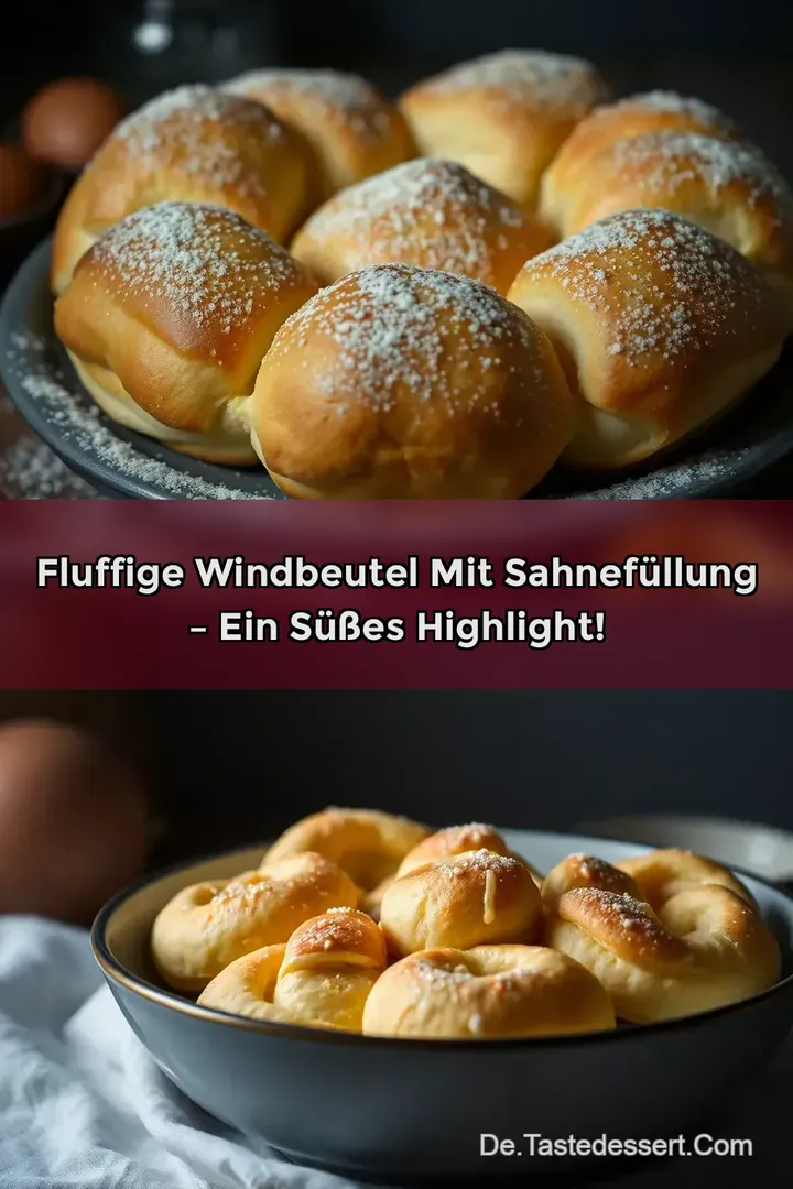 Fluffige Windbeutel mit Sahnefüllung – Ein süßes Highlight!