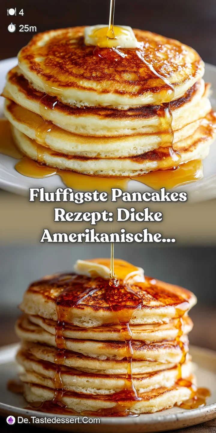 Close-up of a golden pancake with glistening syrup and juicy blueberries. Soft, pillowy texture is visible and appetizing.