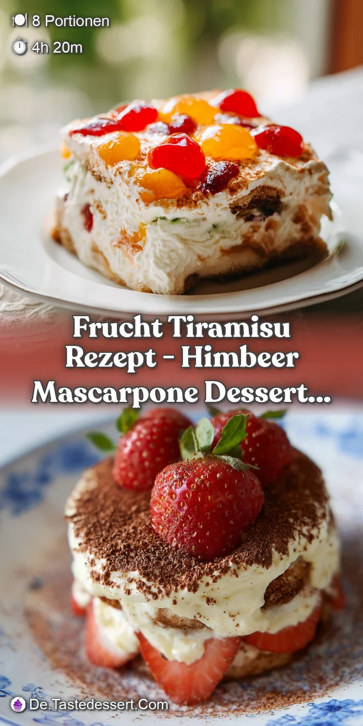 Close-up of smooth, luscious mascarpone swirled with ruby-red raspberry coulis, a tempting dessert treat.