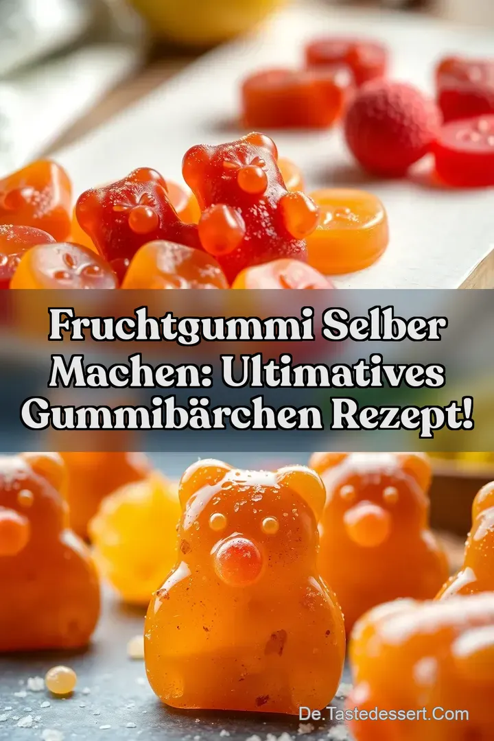 Fruchtgummi Selber Machen: Ultimatives Gummibärchen Rezept!