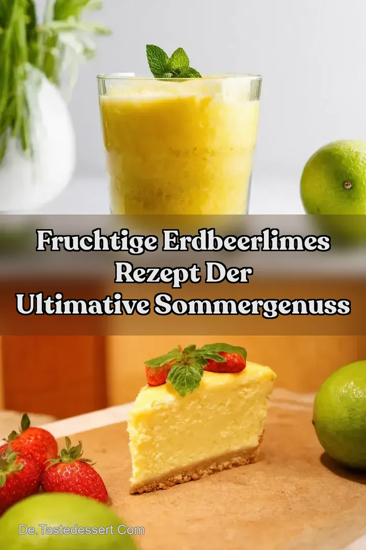 Fruchtige Erdbeerlimes Rezept Der ultimative SommerGenuss