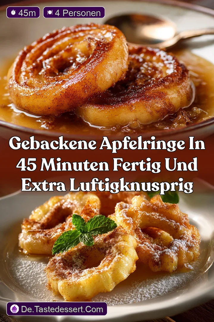 Gebackene Apfelringe In 45 Minuten fertig und extra luftigknusprig
