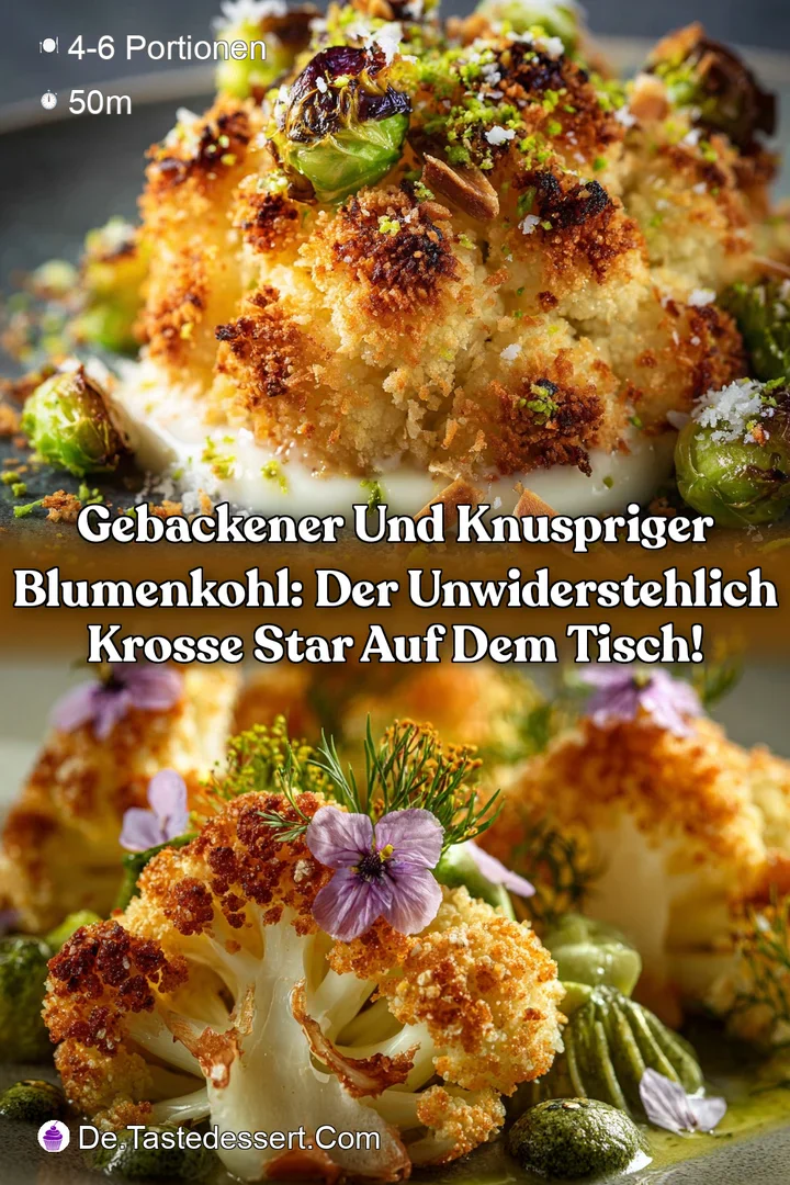 Gebackener und knuspriger Blumenkohl: Der unwiderstehlich krosse Star auf dem Tisch!