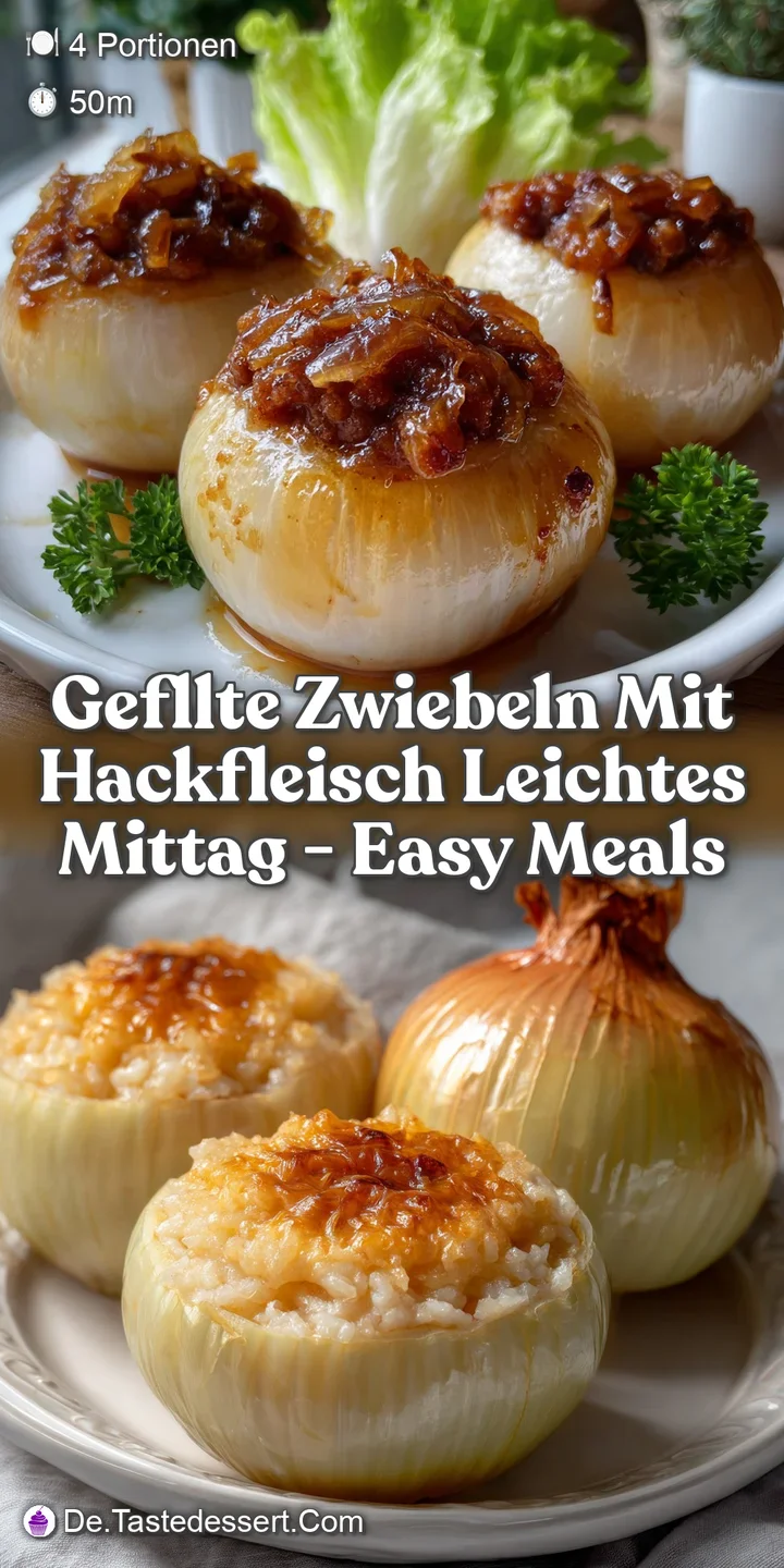 Gefllte Zwiebeln mit Hackfleisch leichtes Mittag - Easy Meals