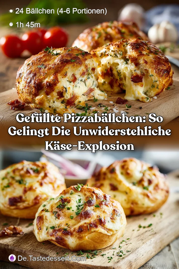 Gef&uuml;llte Pizzab&auml;llchen: So gelingt die unwiderstehliche K&auml;se-Explosion