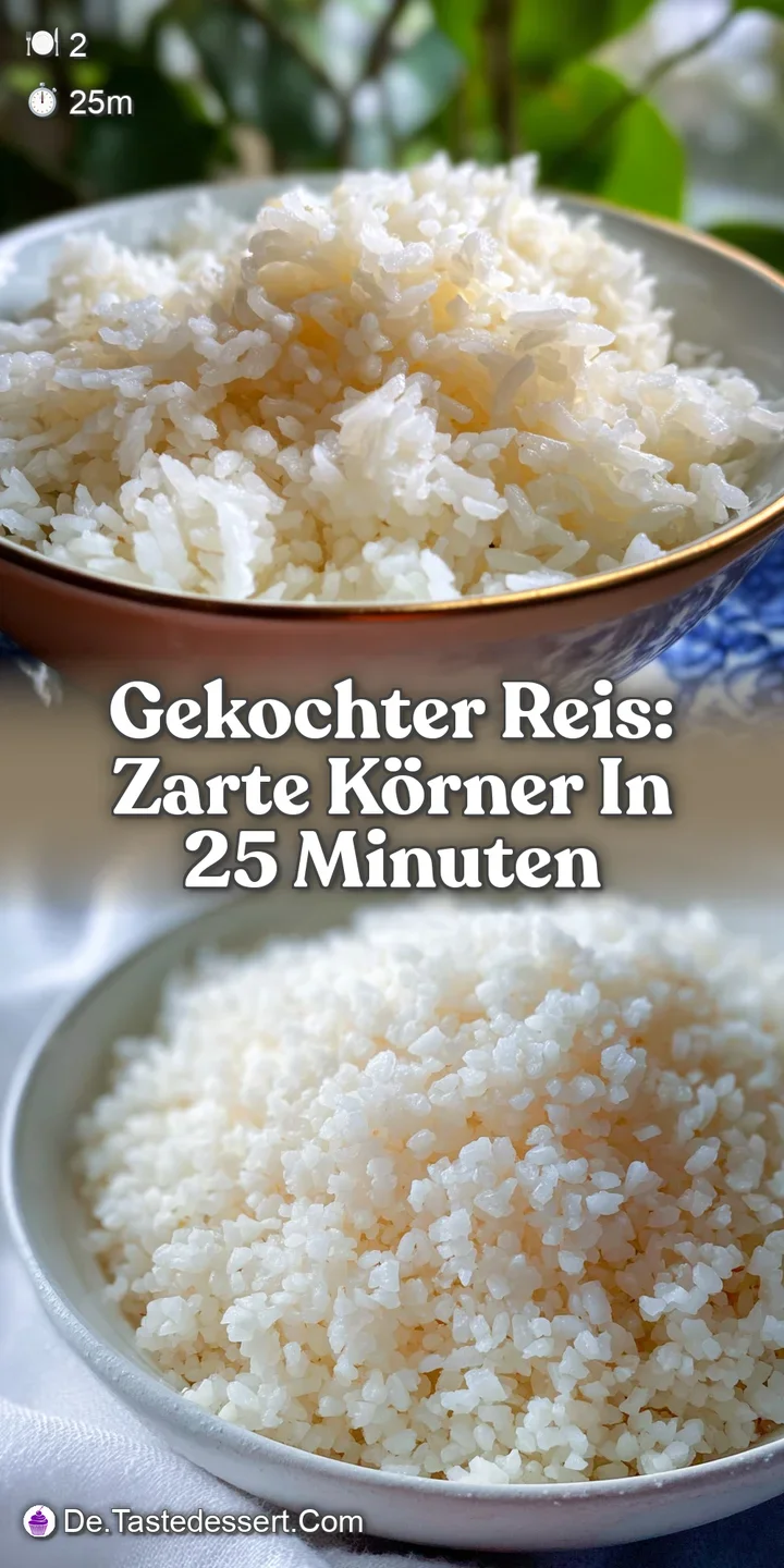 Close-up view of perfectly cooked rice. Glistening grains show off a soft, slightly sticky texture, inviting the first bite.