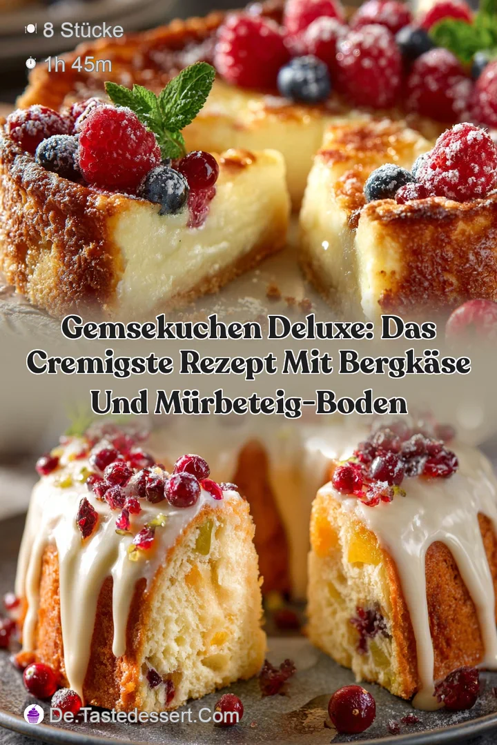 Gemsekuchen Deluxe: Das cremigste Rezept mit Bergk&auml;se und M&uuml;rbeteig-Boden