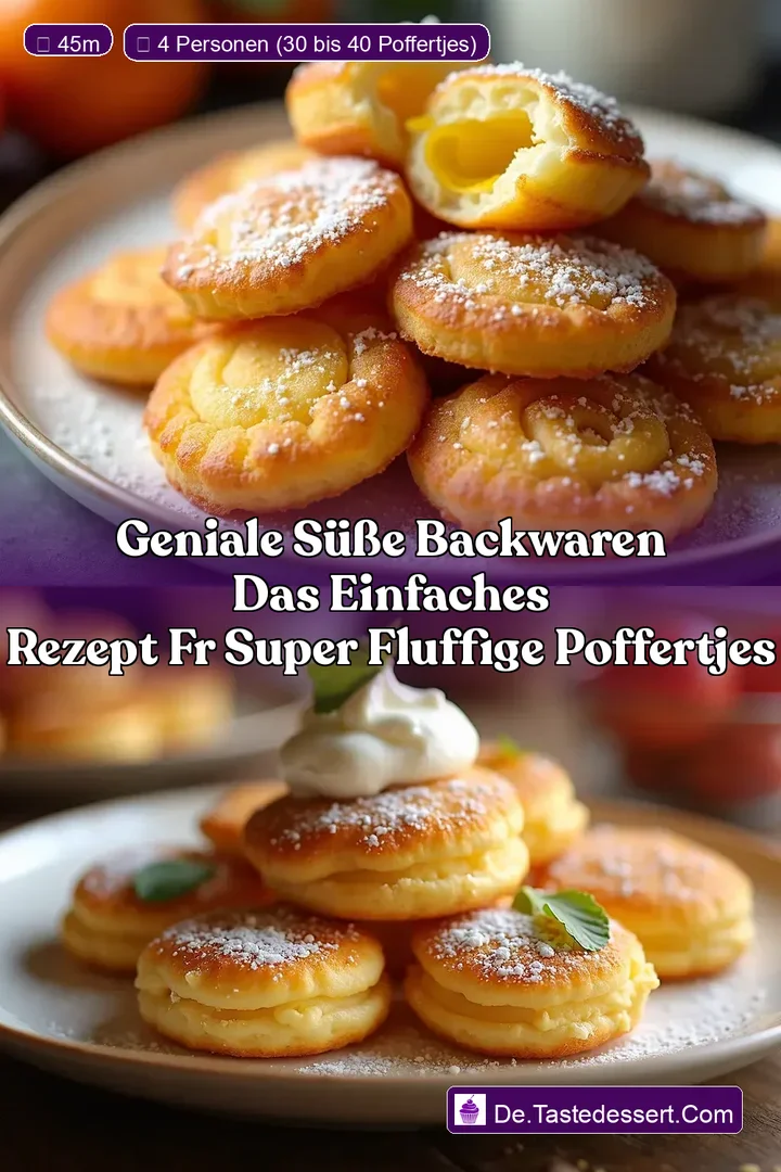 Geniale S&uuml;&szlig;e Backwaren Das Einfaches Rezept fr super fluffige Poffertjes