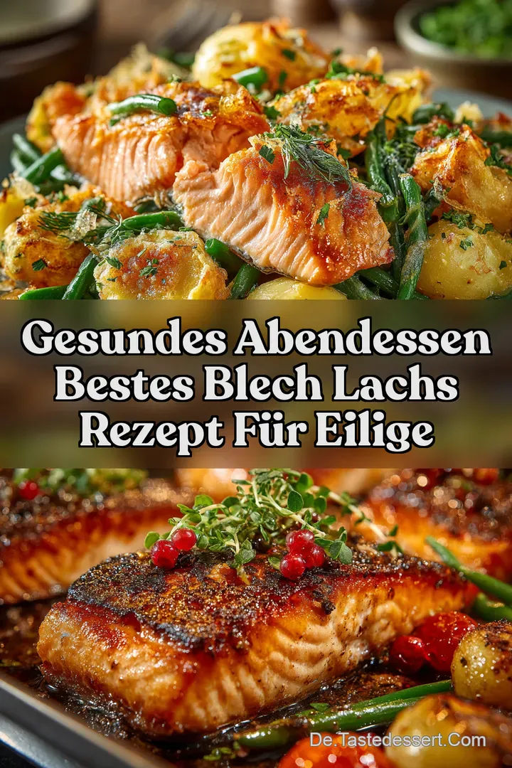 Gesundes Abendessen Bestes Blech Lachs Rezept f&uuml;r Eilige