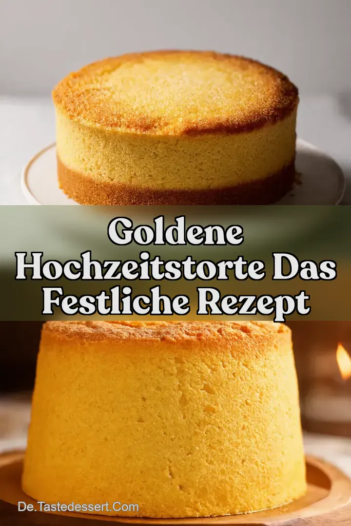 Goldene Hochzeitstorte Das festliche Rezept