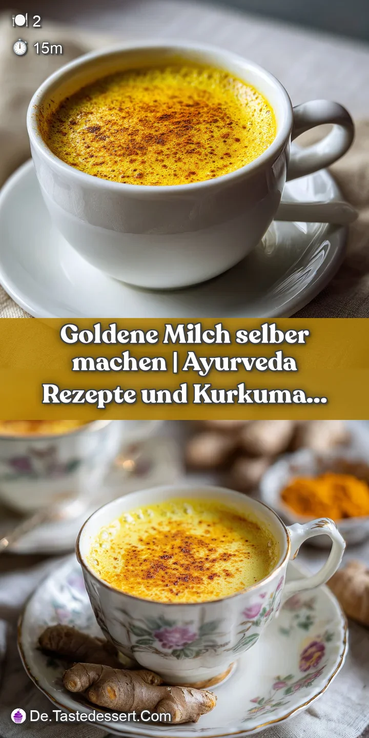 Close-up of creamy golden milk with a rich, inviting hue, showing fine spice specks on its surface.