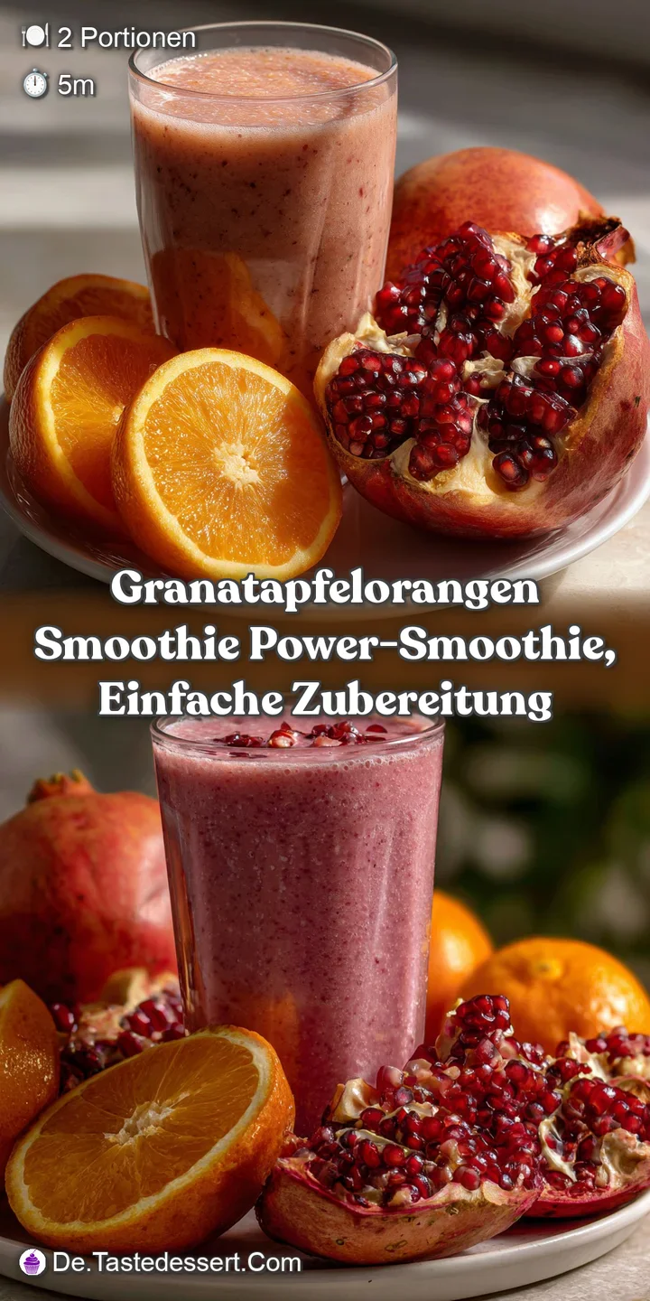 GranatapfelOrangen Smoothie Power-Smoothie Einfache Zubereitung
