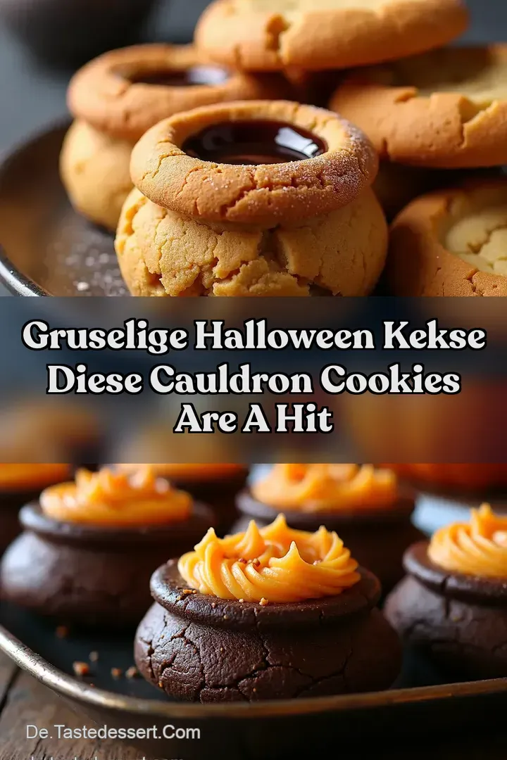 Gruselige Halloween Kekse Diese Cauldron Cookies are a Hit