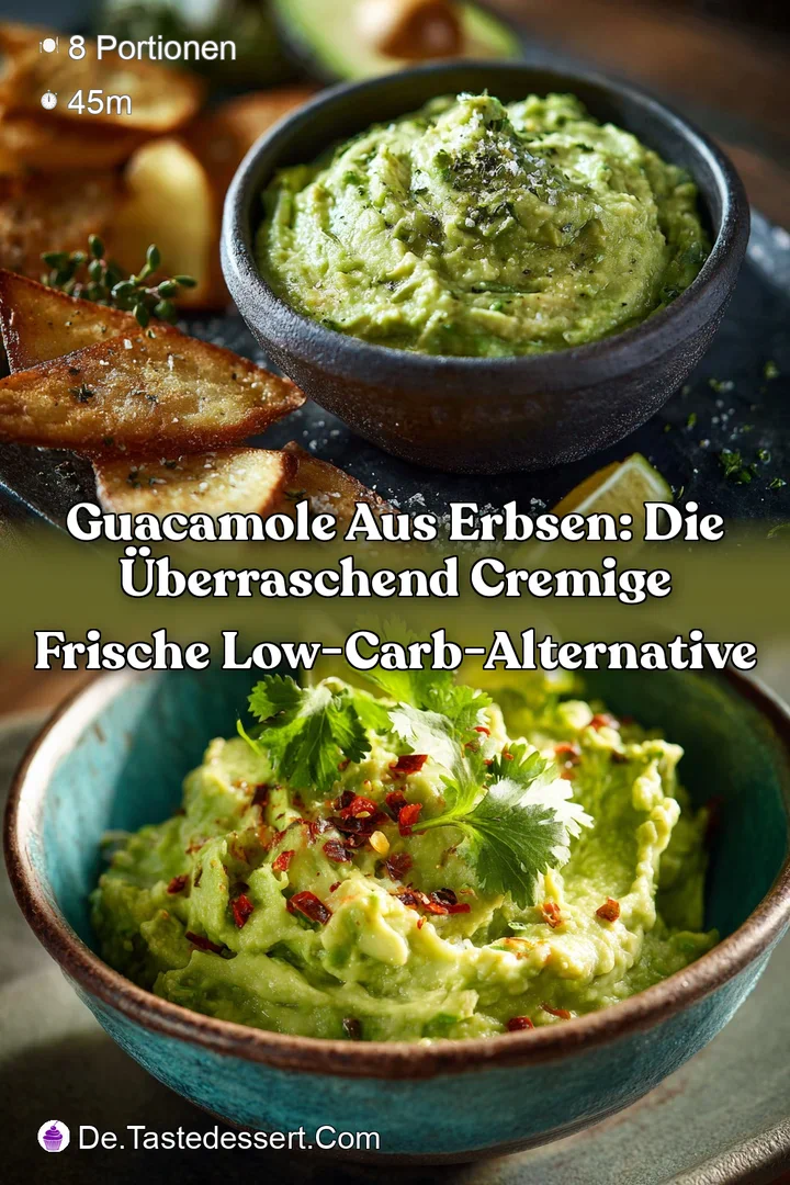 Guacamole aus Erbsen: Die &uuml;berraschend cremige frische Low-Carb-Alternative