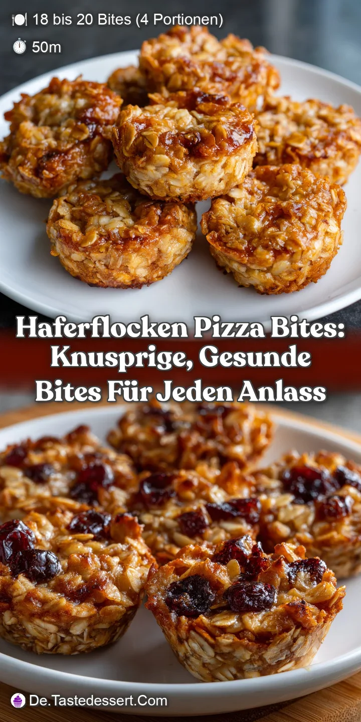 Haferflocken Pizza Bites: Knusprige gesunde Bites f&uuml;r jeden Anlass