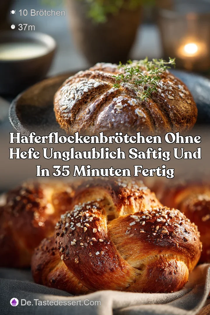 HaferflockenBr&ouml;tchen ohne Hefe Unglaublich saftig und in 35 Minuten fertig