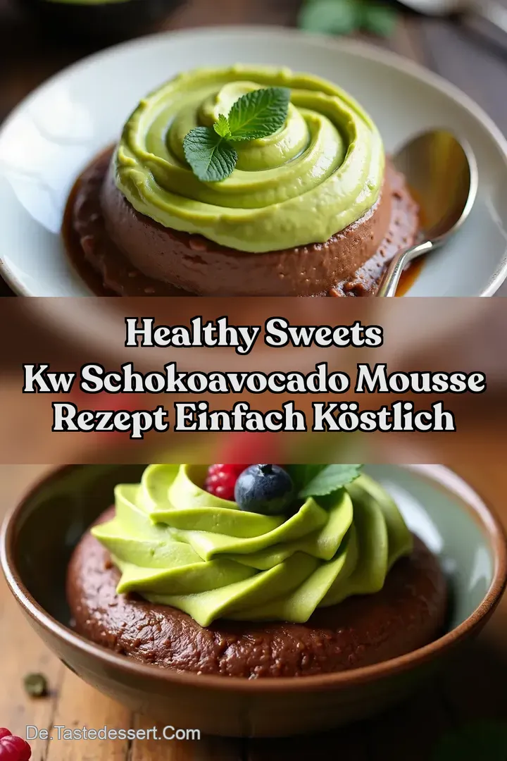 Healthy Sweets kw SchokoAvocado Mousse Rezept Einfach K&ouml;stlich