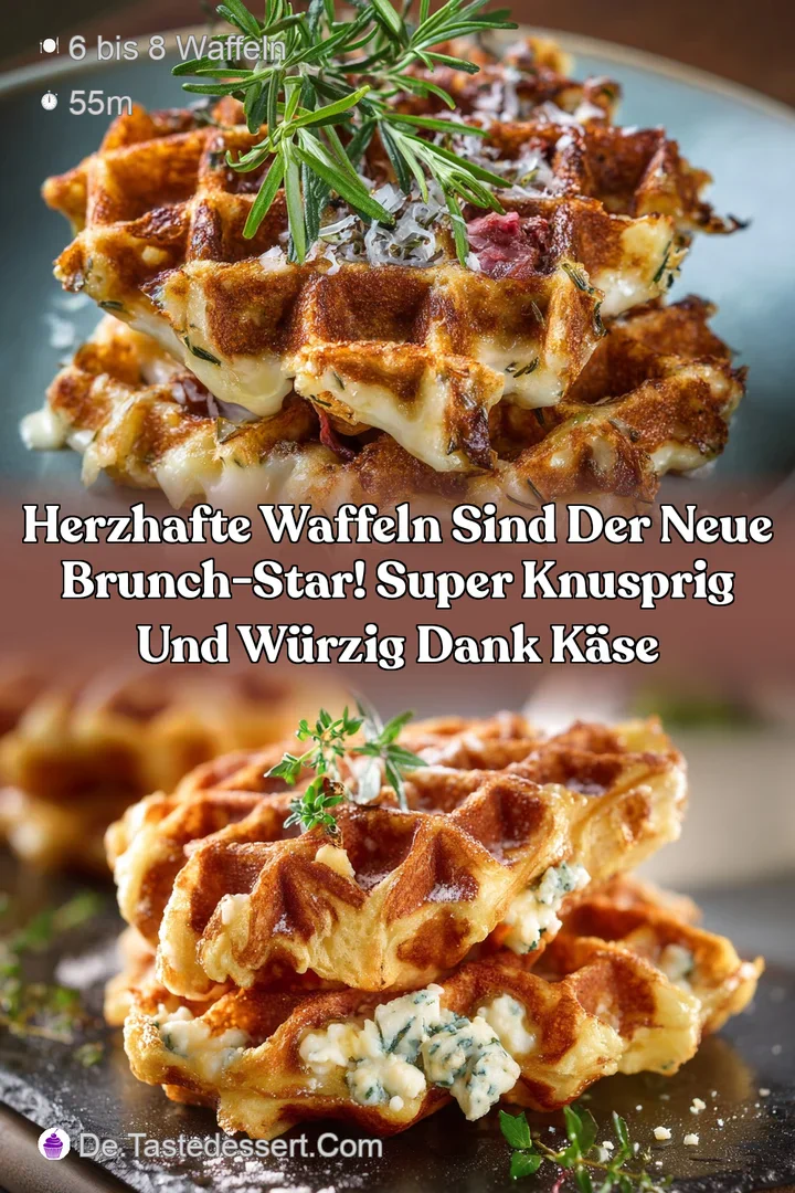 Herzhafte Waffeln sind der neue Brunch-Star! Super knusprig und w&uuml;rzig dank K&auml;se