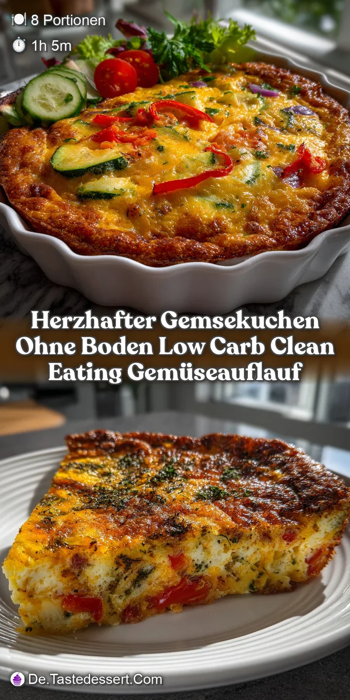 Herzhafter Gemsekuchen Ohne Boden Low Carb Clean Eating Gem&uuml;seauflauf