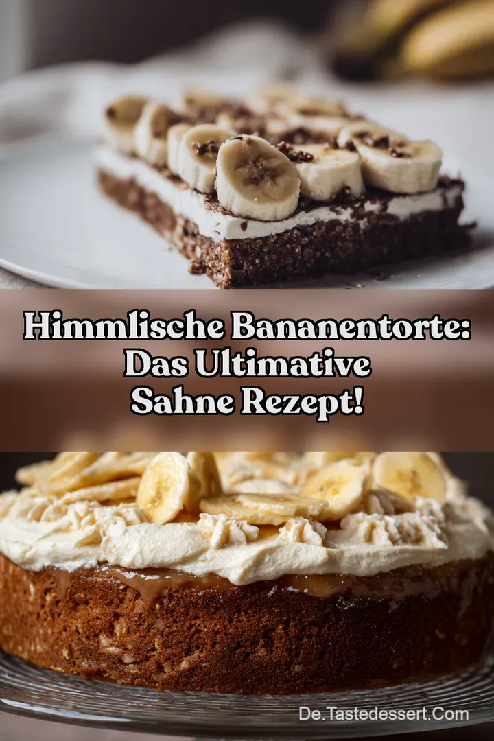 Himmlische Bananentorte: Das ultimative Sahne Rezept!