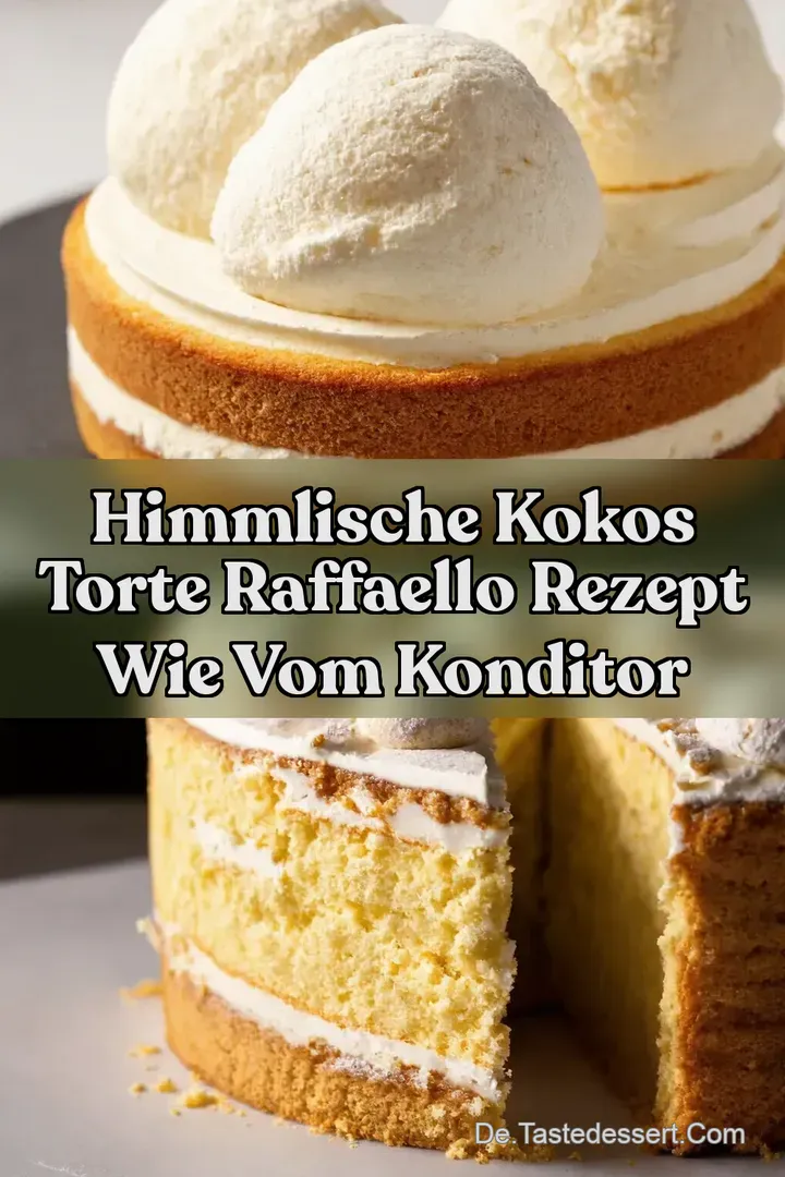 Himmlische Kokos Torte Raffaello Rezept wie vom Konditor
