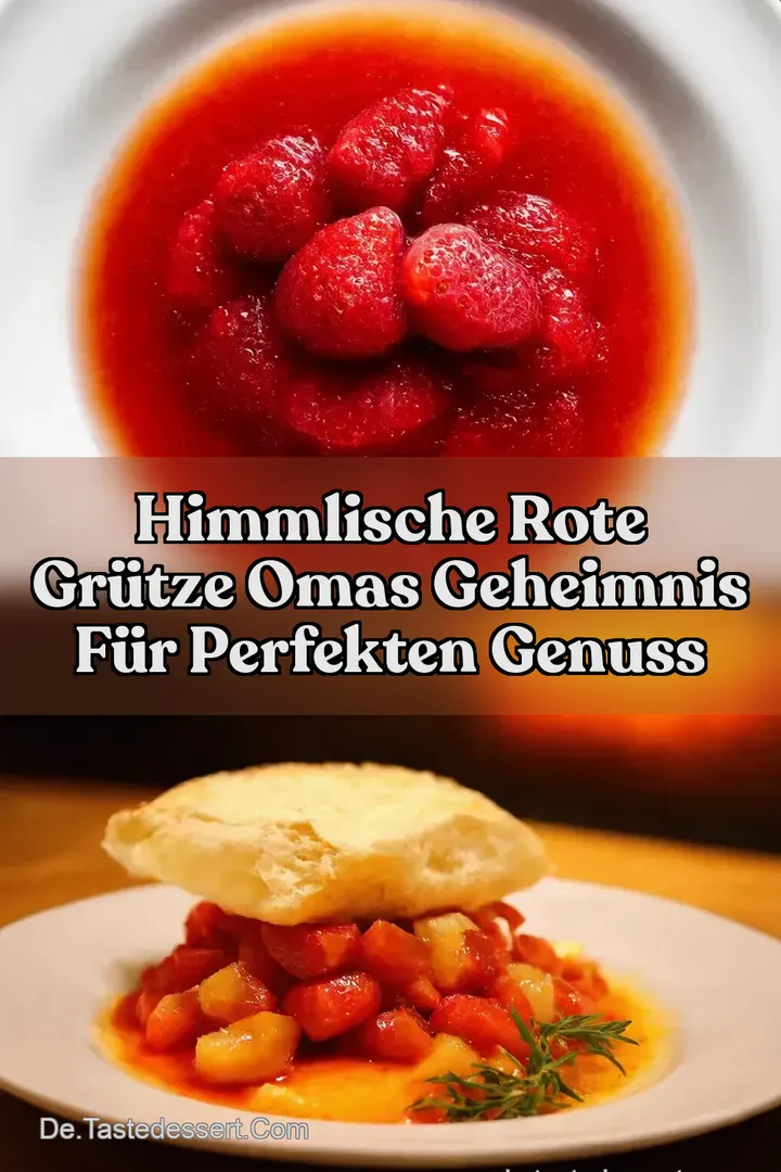 Himmlische Rote Gr&uuml;tze Omas Geheimnis f&uuml;r Perfekten Genuss